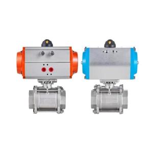 China Customized NPT End Connection Cast Steel 3PC Threaded Ball Valve for Water Industrial wholesale