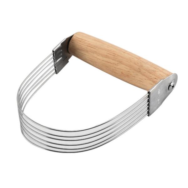 Wooden Handle Cake Making Tools Material Stainless Steel Mixer