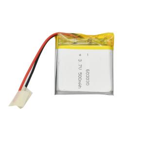China 603030 3.7 Volt Li Polymer Battery 500mah UN38.3 Lipo Battery Pack wholesale