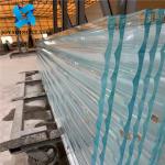 6mm 8mm Clear Patterned Glass , Tempered Reeded Fluted Glass