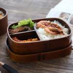 Japanese creative office workers convenient lunch box, wooden sushi box, bento