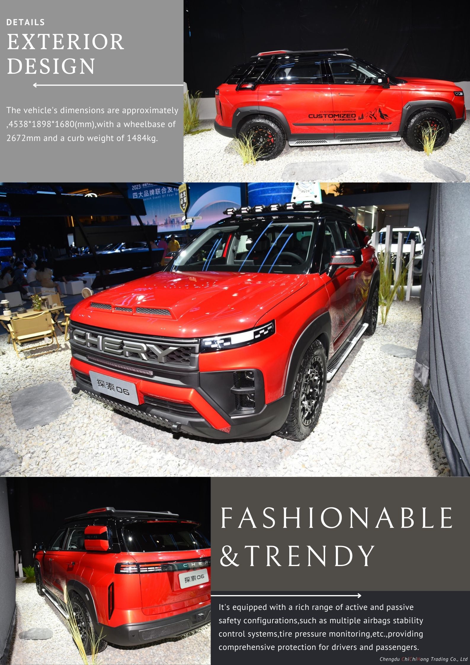 Deposit 2023 High Speed Chery Tansuo 06 1.6T 2WD Luxury SUV Chery Explorer 06 Gasoline Car RHD