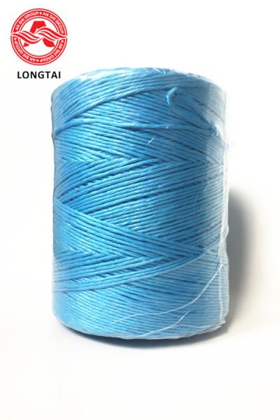 Quality 100% Virgin Blue PP Twisted Hay Poly Baler Twine 1-3mm 25KD UV Treated for sale