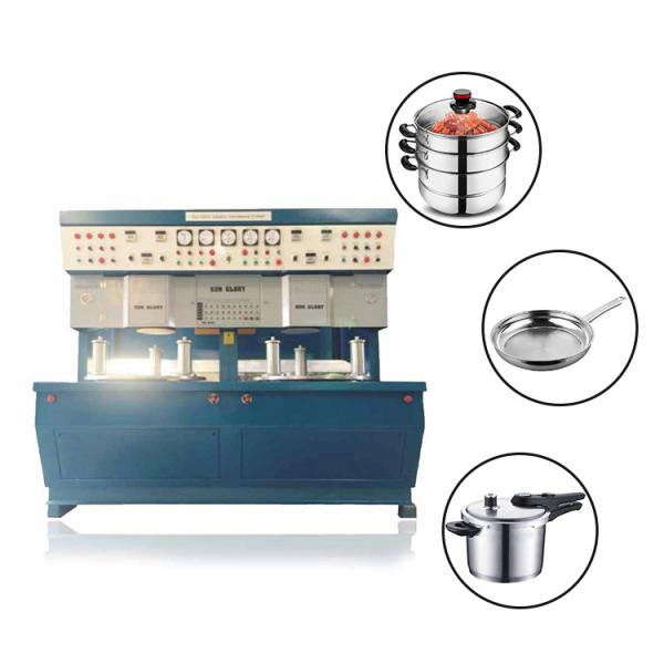 Sandwich Bottom Brazing Cookware Production Machine For Stainless Steel Cooking