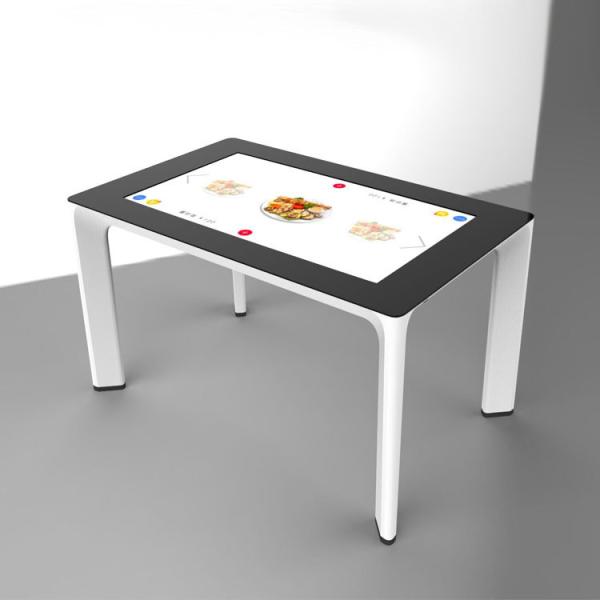 Multi-Touch Interactive Touch Screen Table with Detachable Legs and Full Glass