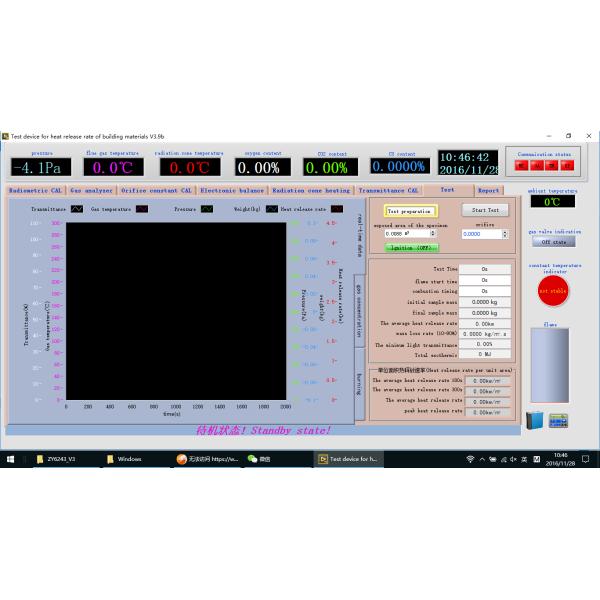 ASTM E1354 Fire Testing Equipment ISO 5660 Heat Release Rate Cone Calorimeter