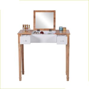 China Modern Flip Solid Wood Product Mirror 80 Cm High Makeup Dressing Table wholesale
