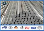 Polygonal Galvanization Distribution Steel Utility Pole 36.9m / s Anti - wind
