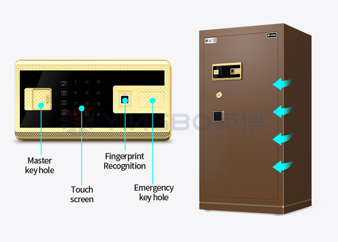 95kg Dual Alarm Office Safe Box Fingerprint Lock YB/N7-120