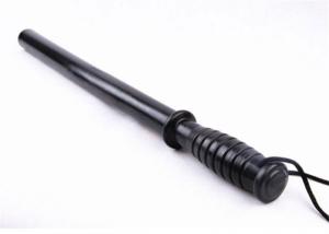 China Black Steel Batons And Nightsticks Easy To Grip Onto With Press Button wholesale
