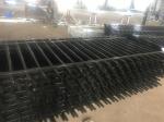 Customized Black Zinc Steel Metal Garrison Fence Panels Maintenance Free