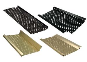 China Stainless Steel or Aluminum Perforated Metal Leaf Guards Also Known As Gutter Covers wholesale