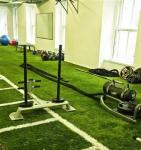 Natural Fitness Green Plastic Turf Grass Mat For Gym Flooring Long Lasting