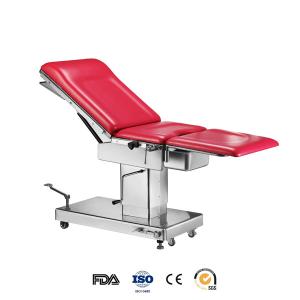 China Pink Mattress Alluminium Alloy 1 Year Warranty 600mm Width Ot Table With FDA CE wholesale