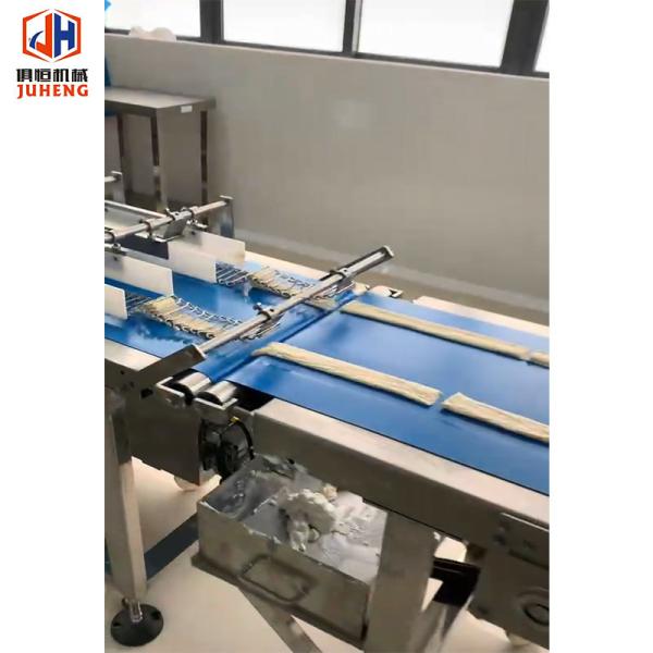 Chinese Flaky Scallion Pancake Production Line Lachha Automatic Paratha Making