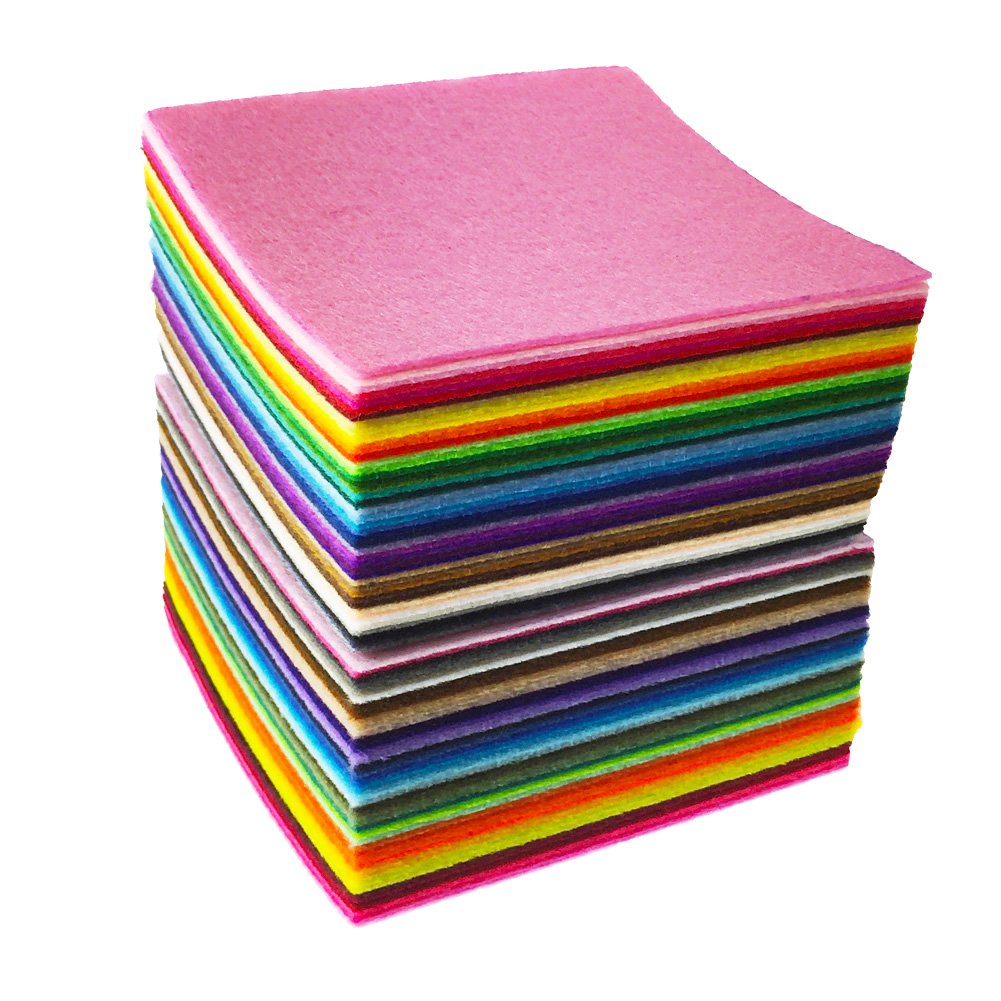 Custom Thickness Assorted Color Felt Fabric Sheets For Patchwork Sewing DIY Craft