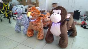 China Hansel luna park equipment children ride on electric animal toy rides wholesale