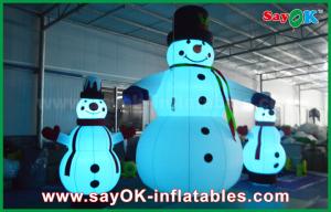 China Oxford Cloth Inflatable Holiday Decorations Giant Christmas Snowman For Party wholesale