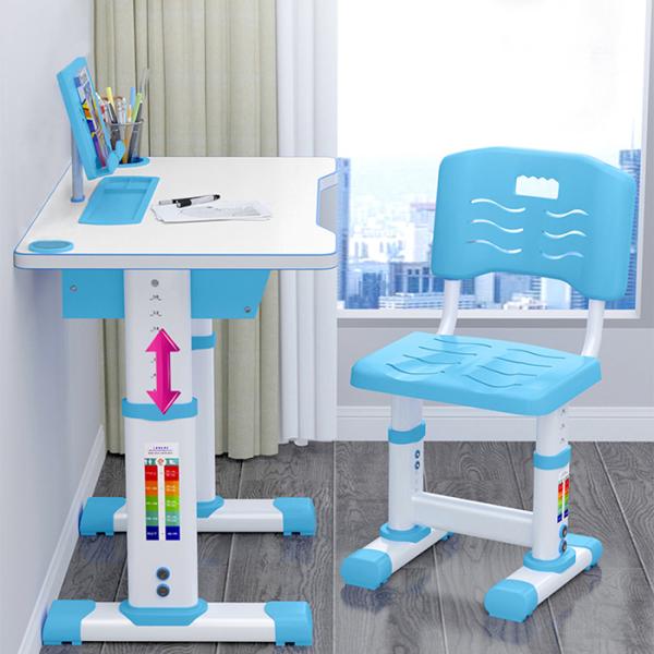 Toddler Adjustable Table And Chairs Children'S Learning 70x44x66cm