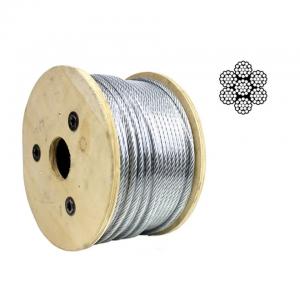 China 6mm 8mm 10mm Diameter 6x12 Galvanized Steel Wire Rope Steel Wire Cable on sale
