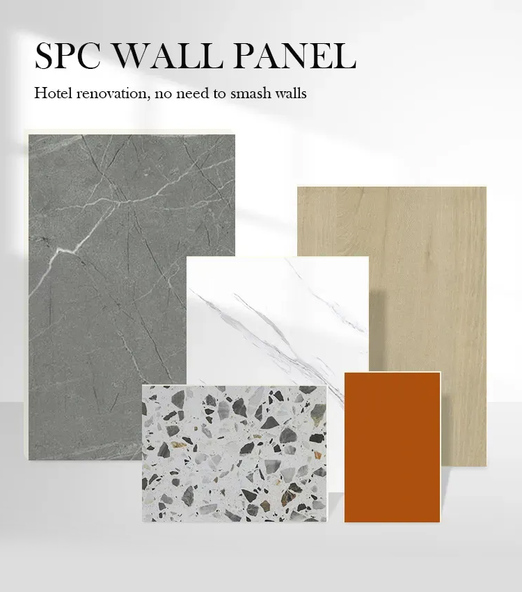 SPC Wall Panel 600*2440*4mm Waterproof And Flame Retardant WPC Wall Panel PVC Marble Sheet Veneer Coating Interior Decorative Panel For Bathroom