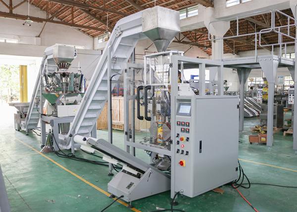 Full Automatic Pet Food Packaging Machine , Multi Head Weigher Packing Food