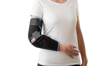 China Nylon Fabric Orthopedic Elbow Brace Fixation Orthosis With Aluminum Support wholesale