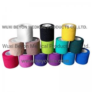 China Finger Non Woven Cohesive Bandage Self-Adhering Flexible Elastic Wrap Cohesive Tape wholesale