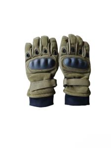 China Military Green Winter Tactical Gloves with Insulated Windproof Touchscreen Compatible wholesale