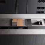 Custom Minimalist Design Termite Proof Durable Black Egger Board Kitchen Cabinet