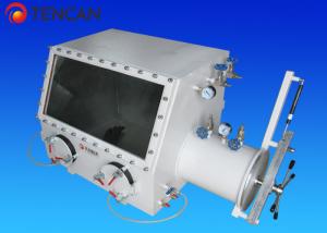 China Vacuum Lab Glove Box Isolation Glove Box with 12 Min Hours Pressure Holding Time wholesale