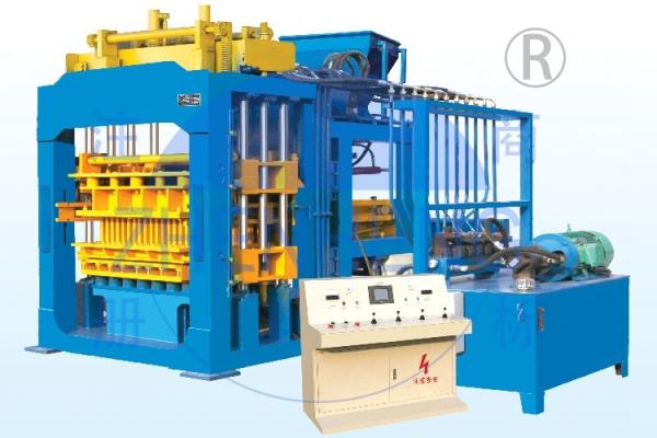 Precast QT6-15 Block Production Machine , Hydraulic Pressure Building Block
