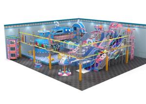 China PVC Foamed Large Indoor Play Structures Playground Kids Adventure Couse For Play Center wholesale