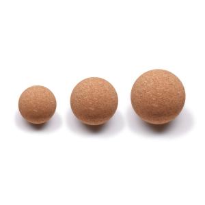 China Lightweight Exercise Cork Yoga Ball 30mm To 100mm Cork Massage Ball FSC wholesale