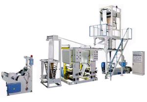 China PE Film Extrusion Printing Machine , 2 In 1 Double Colors Blown Film Plant wholesale