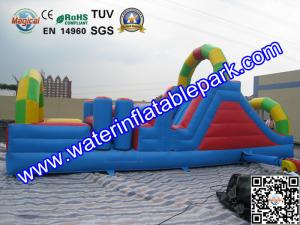 China 0.55mm PVC Tarpaulin Inflatable Obstacle Course Rental Waterproof And Fireproof on sale
