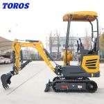 Toros Mini Hydraulic Excavator Compact Digging Equipment For Landscaping