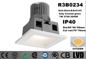 China Fully Frosted Glass Aluminum Alloy Commercial LED Downlights IP40 Anti - UV wholesale