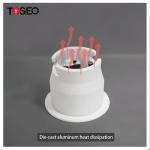 Black Aluminium 3.3W 43Mm 220V Mini Downlight LED Cabinet Light