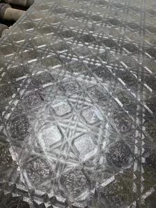 China Translucent Acid Etched Tempered Glass Acid Pickling Texture Pattern wholesale