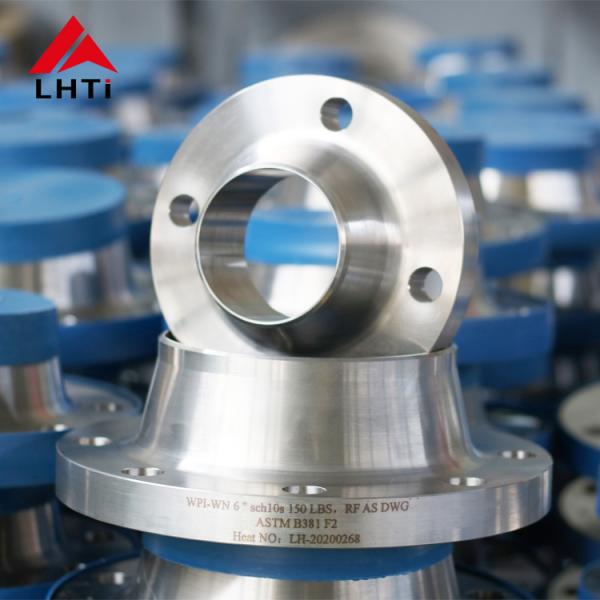 Gr2 Gr7 Gr12 Titanium Pipe Flange Long Nozzle Weld Neck Flange