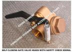 37NF-80A Bronze sounding self-closing valve for sewage tank, self-closing