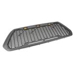 ABS Mesh Toyota Tacoma Parts Front Bumper Grill With 3 Amber LED Lights 2016