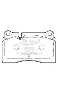 China Porsche Cayenne SUV (955) Brembo Ceramic Brake Pad D1129 7L6698151E wholesale