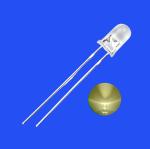 5mm Warm White Color 2700-3500K 1500-2500mcd Round Clear Lens Candle Flickering