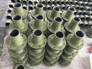 China Three Way Flange FRP Elbow Pipe Fitting Four Ventilation Valve Connector wholesale
