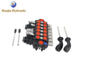 China Hydrocontrol SD8 Series Hydraulic Joystick Control Valve 90 Liters 6 Levers With 2 Joysticks wholesale