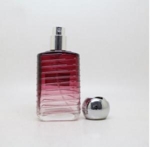 China fancy gradient color perfume bottle with ball cap on sale
