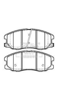 China 96626070 Chevrolet Captiva Front Ceramic Brake Pads sets D1264 wholesale