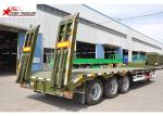 High Capacity Low Loader Semi Trailer, Steel Heavy Duty Low Bed Trailers